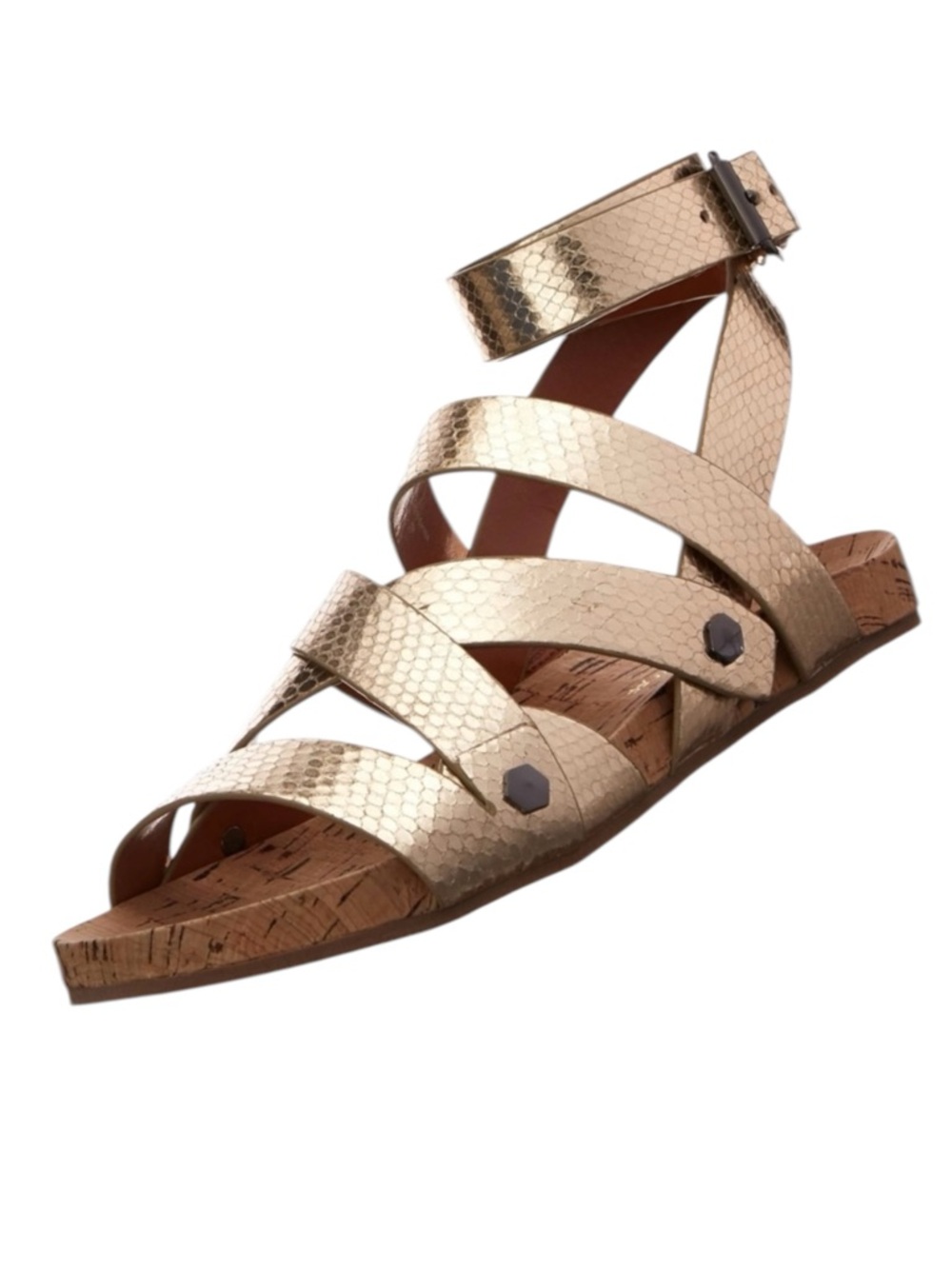 Rebecca Minkoff Tristen Metallic Gladiator Sandal - Picture 3 of 13